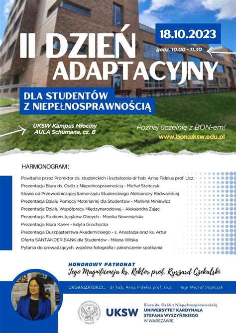 Dzień adaptacyjny dla studentów z niepełnosprawnością Uniwersytet