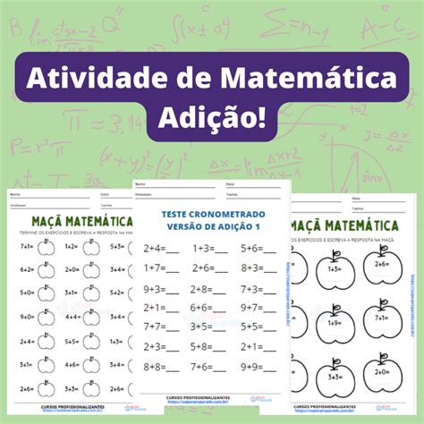 Matemática Adição 01 Simulados E Questões