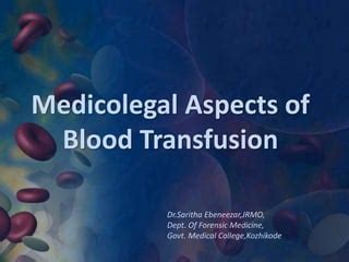 Blood Transfusion Ppt