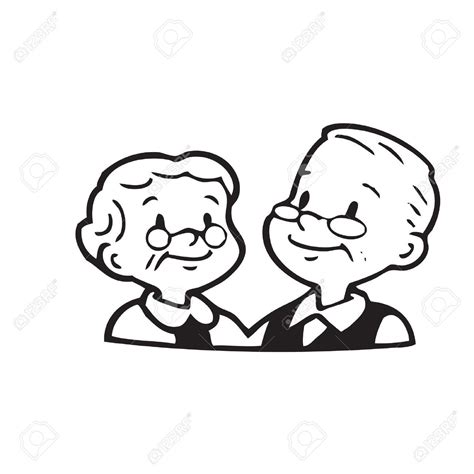 Easy Love Drawings Old Couple Doodle Cartoon Drawings