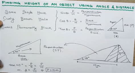 Formula For Height Of An Object Surveying Formulas