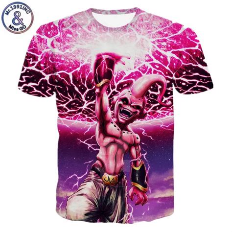 4xl Dragon Ball T Shirt Men Women Majin Boo Majin Buu Tshirt Novelty Galaxy T Shirts Hot Anime