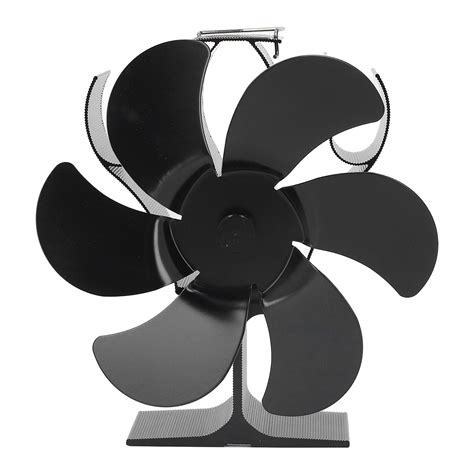 6 Blades Heat Powered Stove Fan High Temperature Resistance Self