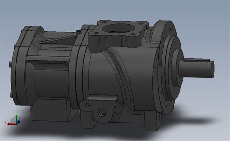 Aa 48r，空压机，双螺杆空压机主机solidworks 2010模型图纸免费下载 懒石网