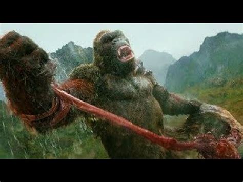 KONG Vs GIANT SQUID Fight Scene Kong Skull Island 2017 Movie