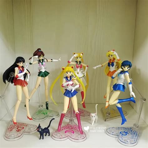 Figura De Sailor Moon Original Shf Hino Rei Mizuno Ami Sailor Mars