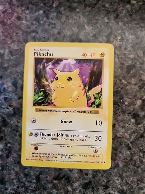 Mavin Shadowless Pikachu Yellow Cheeks Pokemon Card Base Set