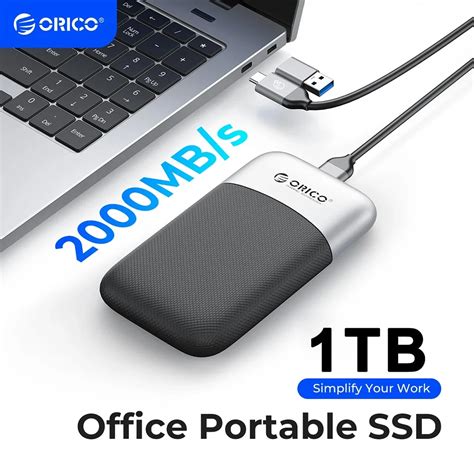 Внешний твердотельный накопитель ORICO, портативный SSD-накопитель 2000 ...