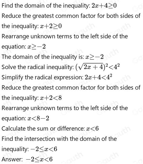 Solved Nilai X Yang Memenuhi Pertidaksamaan Sqrt 2x 4 2 B Math