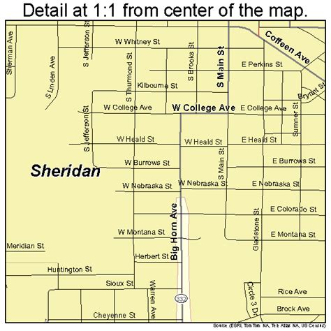 Street Map Of Sheridan WY