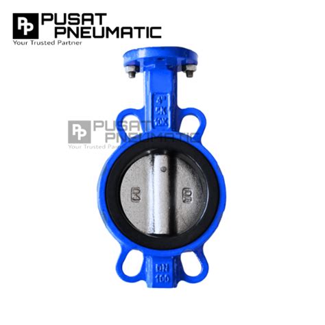 Butterfly Valve Cast Iron Disc Stainless Steel Seat Ptfe Pusat