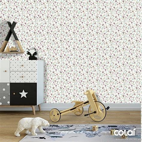 Papel De Parede Adesivo Lavável Floral 18m MadeiraMadeira