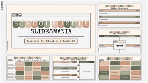 School Bundle 02 | Free education templates for Google Slides & PowerPoint.