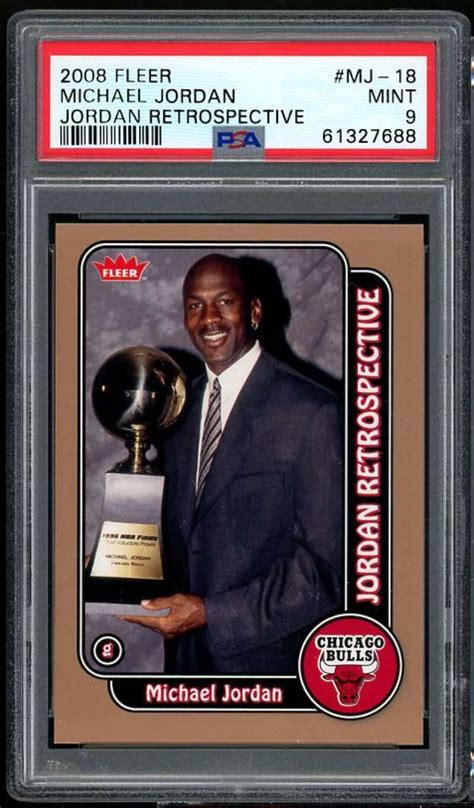 Michael Jordan Card Fleer Jordan Retrospective Mj Psa Ebay