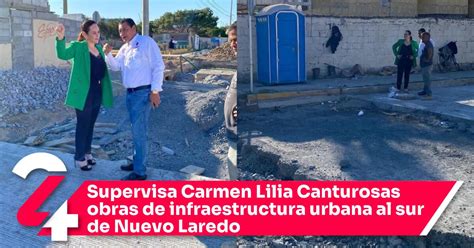 Supervisa Carmen Lilia Canturosas Obras De Infraestructura Urbana Al