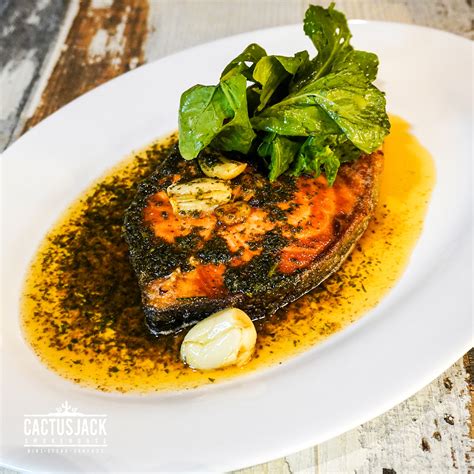 Seared Salmon Steak – Cactus Jack Smokehouse