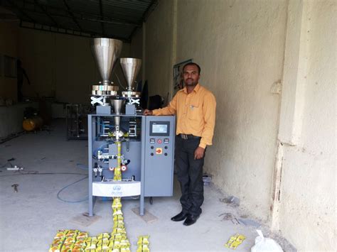 ACTIVE Laminate Pneumatic Collar Type Cup Filler Machine For Bhadang