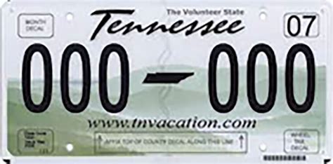 Green Mountain License Plate Expired In State Of Tennessee Chester