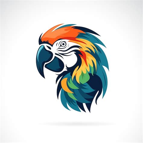 Premium Vector Vector Of A Macaw Bird Head Design On Black Background