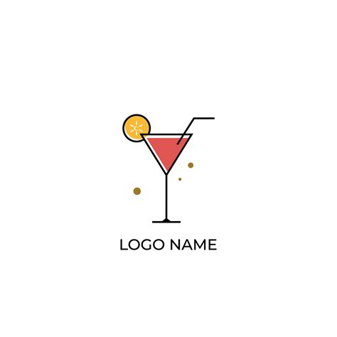 Cocktail Logo Vector Design Vector Art At Vecteezy