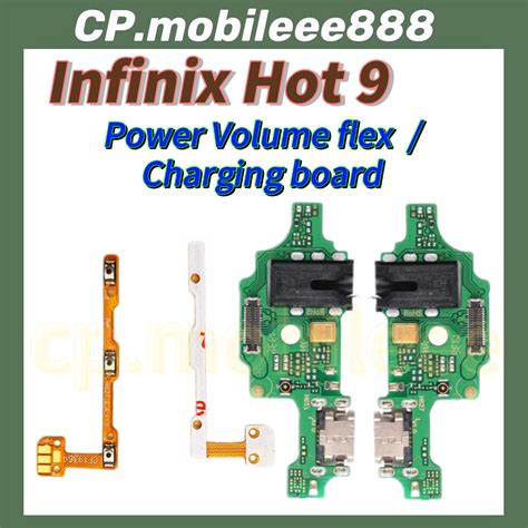 Infinix Hot Power Volume Flex Button Switch Usb Charging Port Board For Repair Replacement