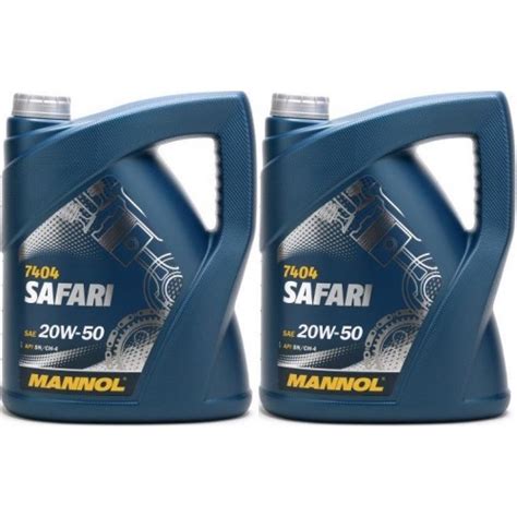 MANNOL Safari 20W-50 Motoröl 2x 5 = 10 Liter - Motoröl günstig kaufen