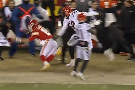 Germaine Pratt screams over Joseph Ossai's late hit that cost Bengals