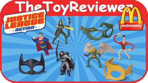 2016 Justice League McDonalds Happy Meal Toys COMPLETE SET Of 8