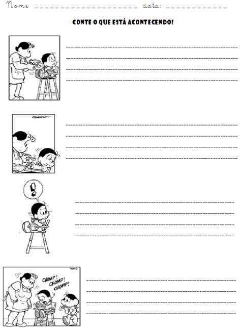 Produção De Texto Tirinha - JUNTOS PELA ALFABETIZAÇÃO: PRODUÇÃO DE TEXTO - TIRINHA