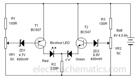 Battery Status Indicator Circuit