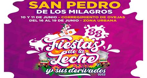 Fiestas De La Leche Y Sus Derivados En San Pedro De Los Milagros