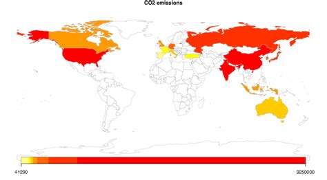 CO2 emissions by Country The figure visualizes the CO2 emissions in ...