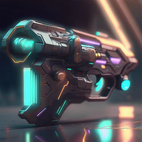 Futuristic pistol by Pickgameru on DeviantArt