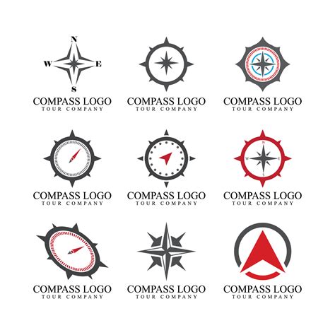 Compass Logo Template Vector Symbol Nature 4448285 Vector Art At Vecteezy