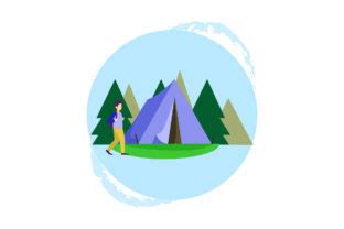 Camping Summers Icon Graphic By Myplumpystudio Creative Fabrica