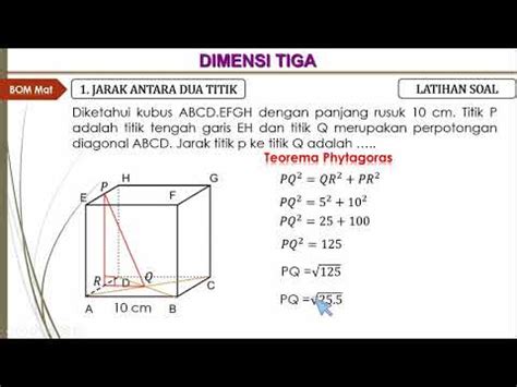 Yuk Lihat Contoh Soal Titik Garis Dan Bidang Pada Geometri Dimensi Tiga