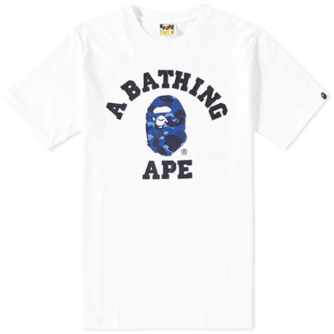 A Bathing Ape Colour Camo College Tee A Bathing Ape