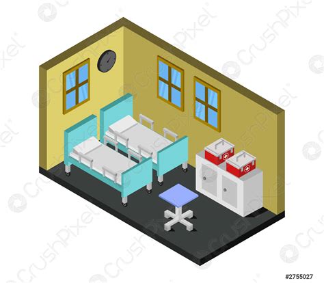 Sala De Hospital Isom Trica Vector De Stock Crushpixel