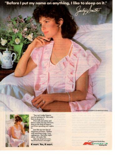 Vintage Advertising Print Fashion Ad Jaclyn Smith Lingerie Sleep On It