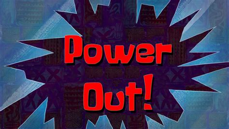 Power Out Spongebob Fanon Wiki Fandom