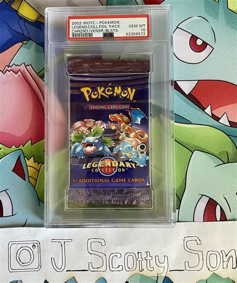 Pokemon Legendary Collection Booster Pack PSA 10 Chariz