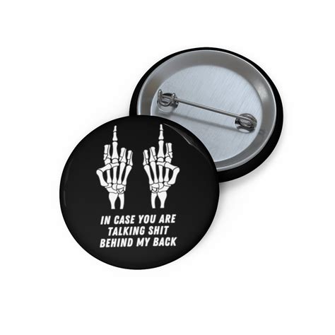 Skeleton Middle Finger Pin Fuck You Pin Skeleton Hand Pin Etsy