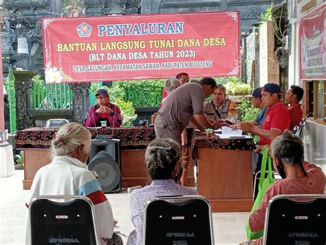 PENYALURAN BLT DESA BULAN MARET 2023 Website Desa Galungan