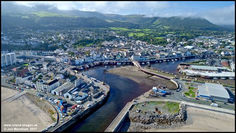 Aerial View Of Ramsey Harbour Isle Of Man 25917