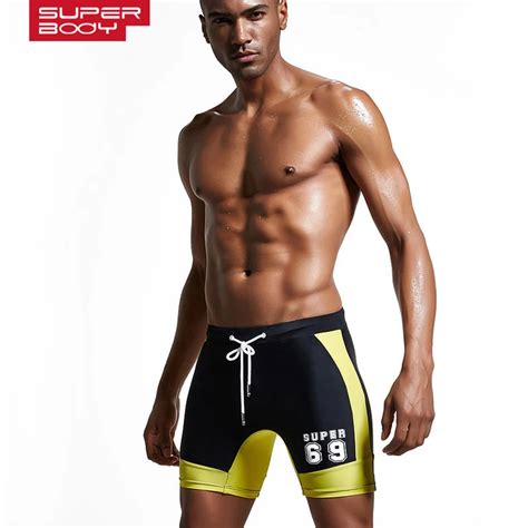 Swimwear Men S Swimming Trunks Sexy Swimsuit Bathing Suit Male Letter Print Swim Wear Gay Boxer