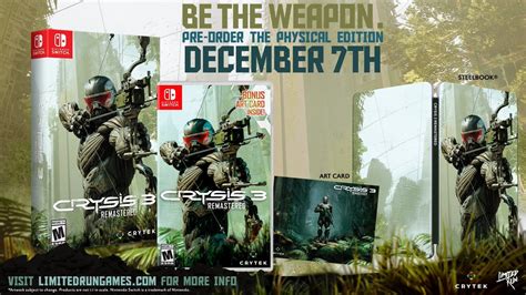 Crysis 3 Remastered Switch physical release revealed