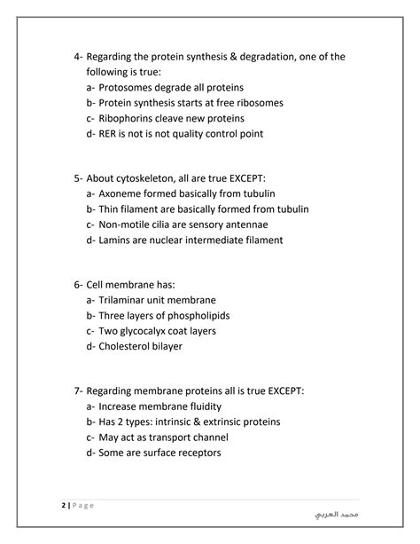 SOLUTION Cytology Mcq Answers Are Included Studypool