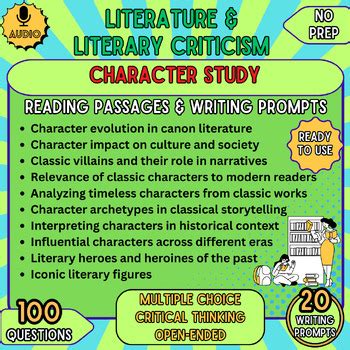 literature literary criticism character study  classic literature