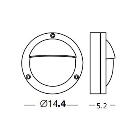 Applique Esterno Rustico Lampadari Bartalini Sol Ov Ao Gx Led