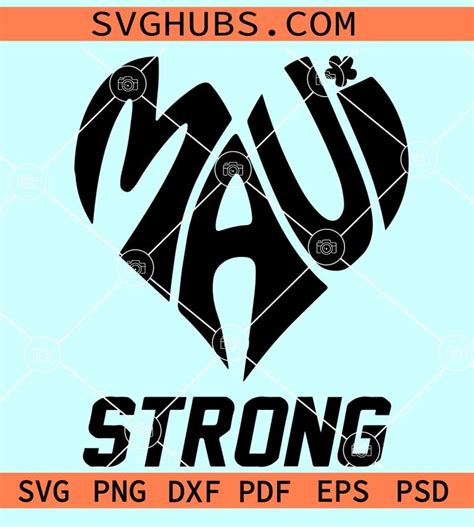 Maui Strong Svg Pray For Maui Svg Maui Wildfire Support Svg